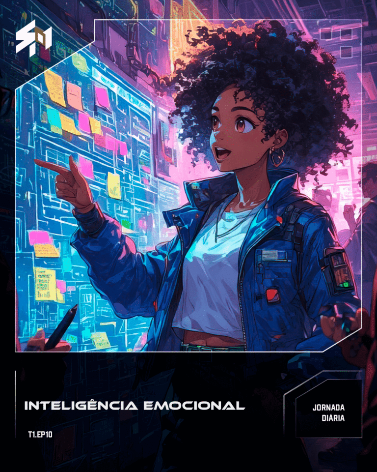 Maya al lado de un mural.